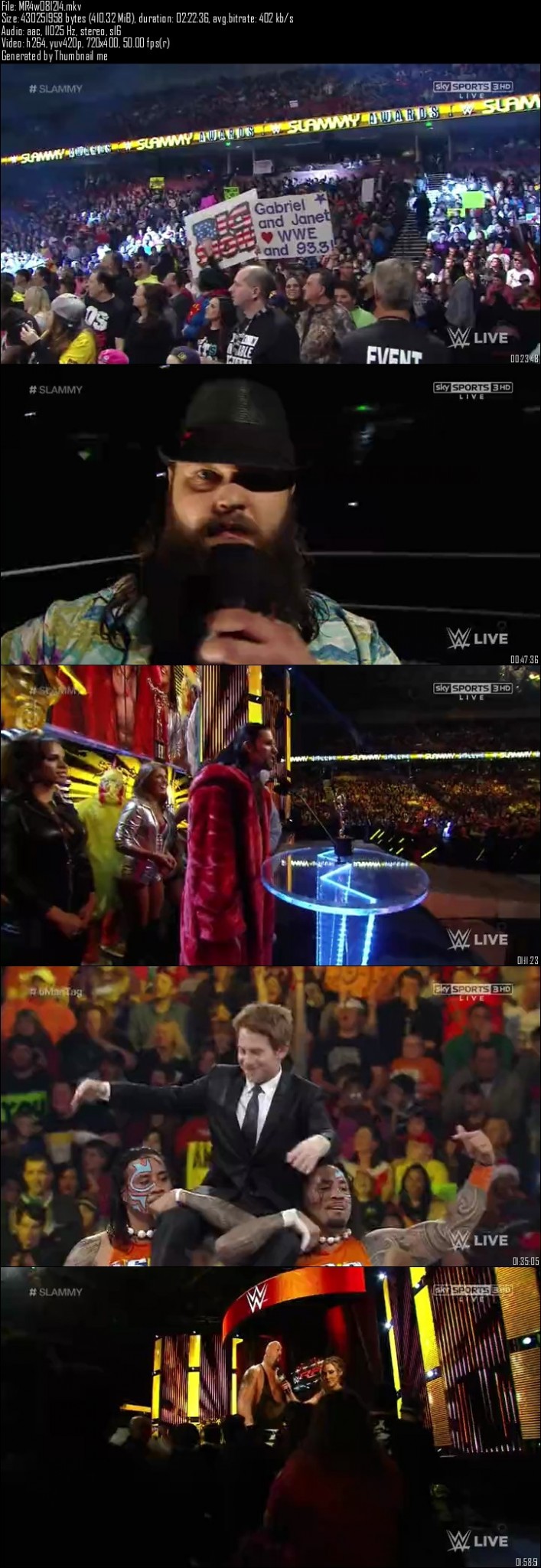 WWE Monday Night Raw 8th December (2014)