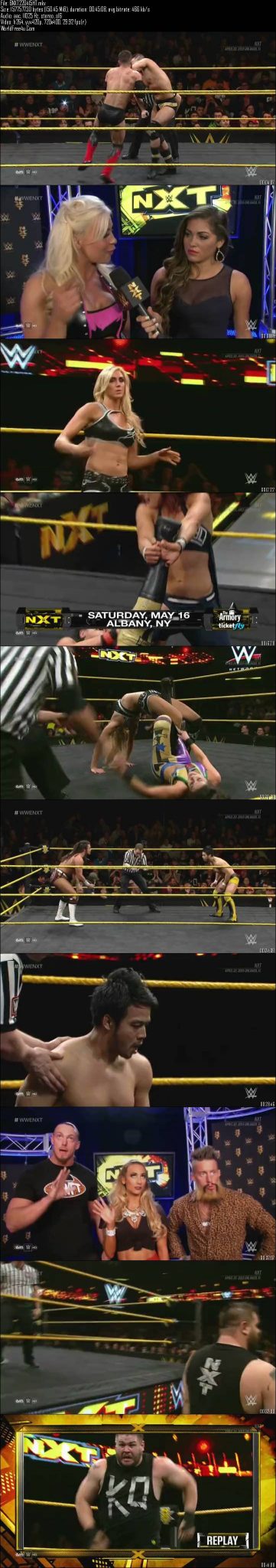 WWE NXT 22nd April (2015) 150MB 480p